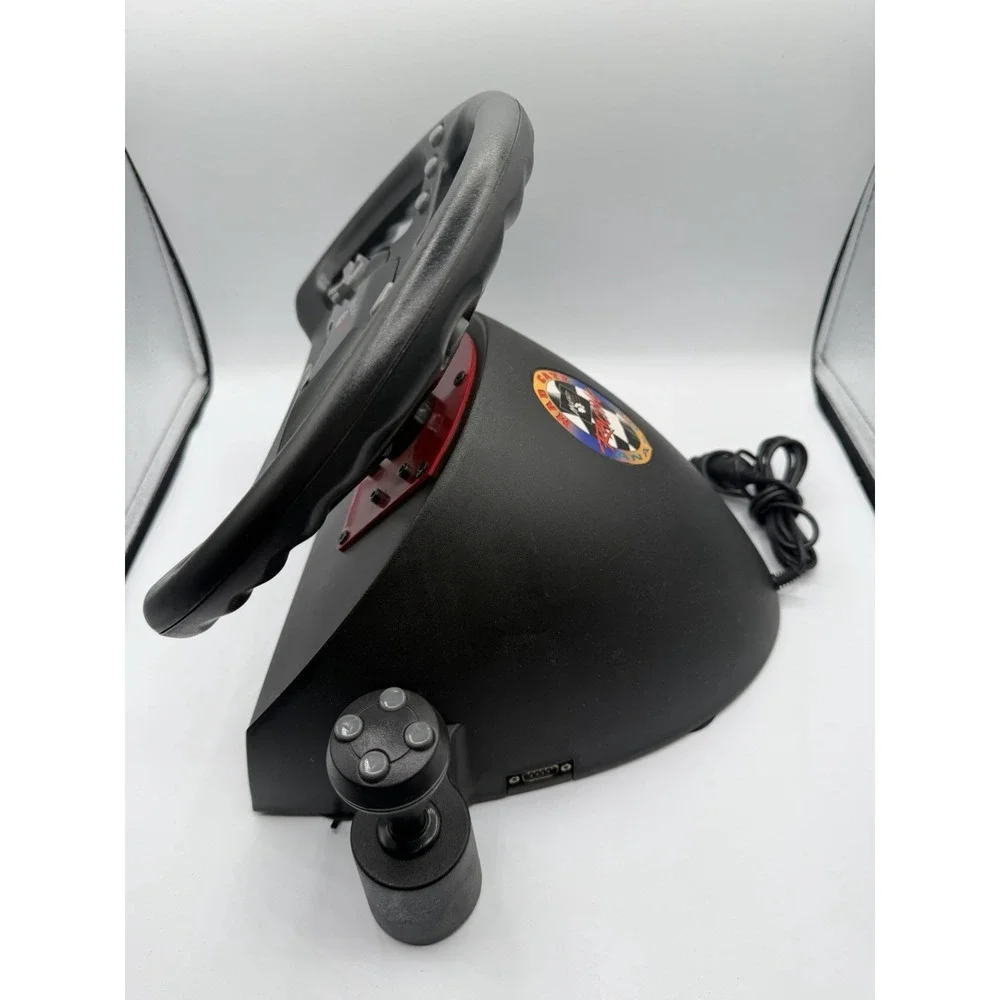 Mad Catz Sony Playstation 1 Racing/Driving Steering Wheel w/ Shifter & Pedals